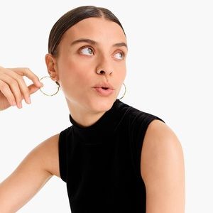 ✨ J. Crew Factory ✨ Mockneck Tank Top in black.